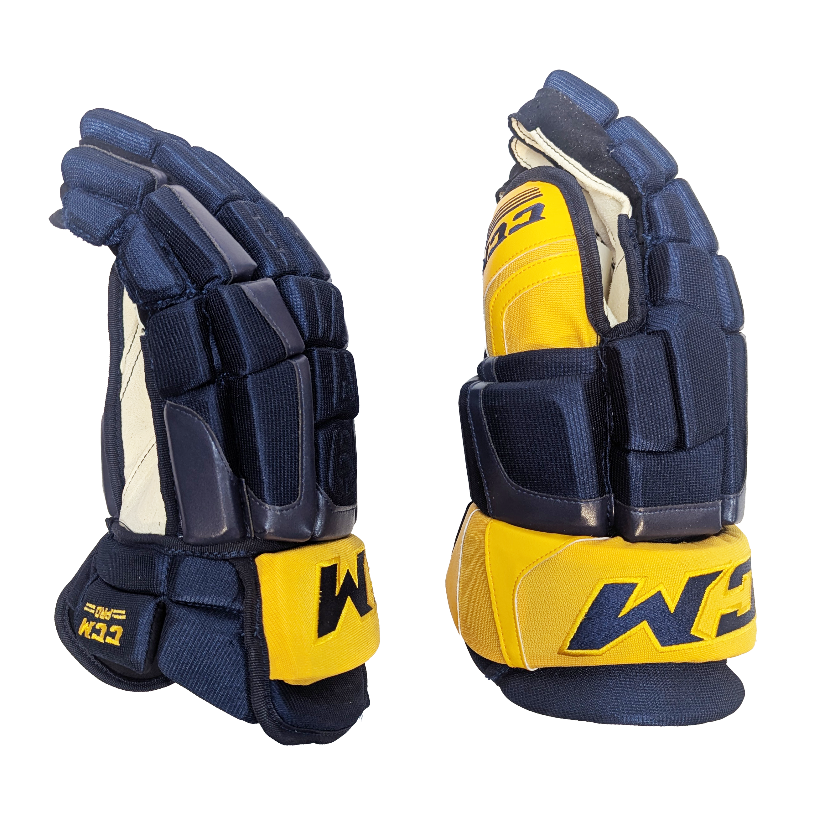 CCM HGCL - Gant NHL Pro Stock - Predators de Nashville (bleu marine/jaune)